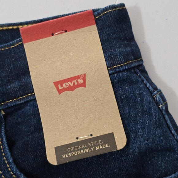 NWT Levi's Wide Leg High Rise Jeans Retro Dark Wash Size 26 - Picture 8 of 8